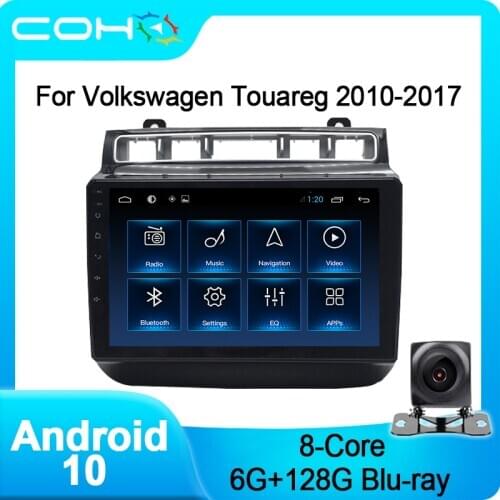 COHO For Vw/Volkswagen Touareg 2010-2017 Car Multimedia Player Gps Navigation Radio Android 10.0 Octa Core 6+128G