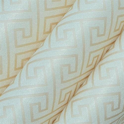 Beibehang new Chinese lattice wind non-woven stripe wallpaper living room restaurant study home improvement background wallpaper