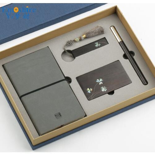 Notepad 16 GB USB Flash Drives Business Card Holder Roller Ball Pen Ballpoint Pen Set High-end Business Office Gifts Custom P434