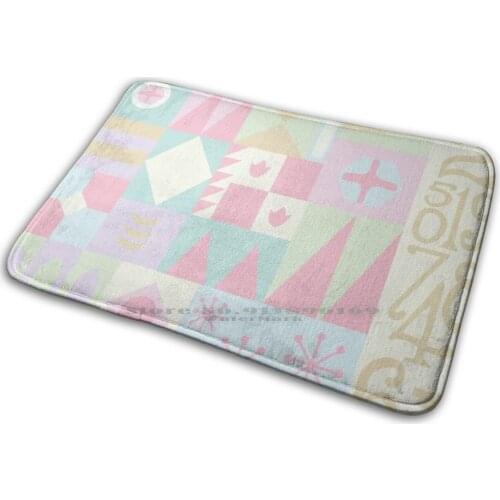 Its A Small World Mat Rug Carpet Anti - Slip Bedroom Entrance Door Mat Its A Small World World Small World Pattern Mask