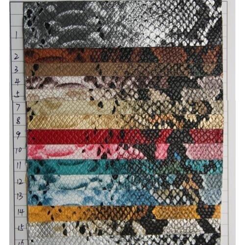 Artificial leather PU leather serpentinite fabric material