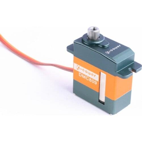 K-Power DMC809 micro titanium gear hollow cup swash plate servo small torque reduction motor digital servo for rc car/robot arm