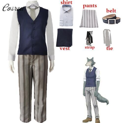 Anime BEASTARS Haru Legoshi Cosplay Costume Shirt Vest Pants Haru Dress Suit Women School Uniform Adult Japanese Uniform Outfit