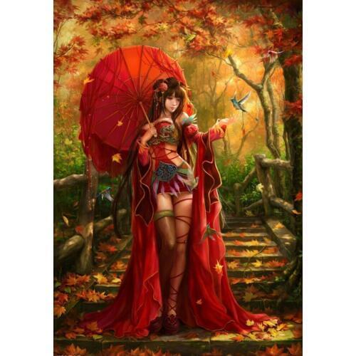 Costume sexy beauty The wooden puzzle 1000 pieces ersion jigsaw puzzle white card adult childrens educational toys