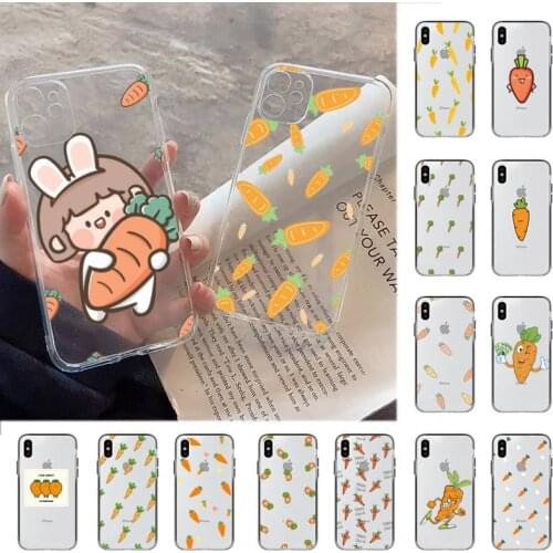 MaiYaCa Retro carrot kawaii Phone Case for iPhone 11 12 pro XS MAX 8 7 6 6S Plus X 5S SE 2020 XR case