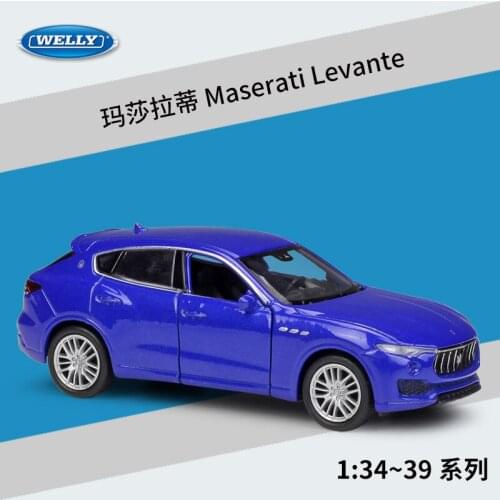 WELLY 1:36 2016 Maserati Levante Alloy Model Car Metal Model Vehicles With Box For Collectibles Gift