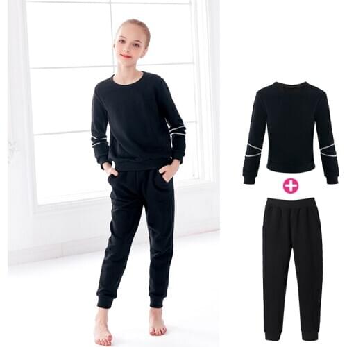 Teenage Girls Fashion Tracksuit Casual Jogging Suit Kids Two Piece Sport Outfits Suit Clothing