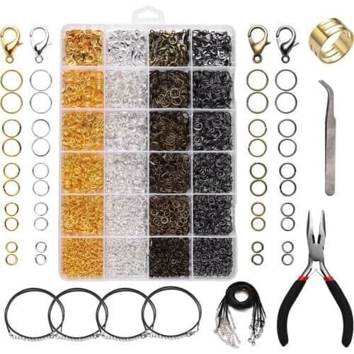 Jewelry Making Kit with Open Jump Rings, Lobster Clasps, Jewelry Pliers for Jewelry Making Supplies and Necklace Repair