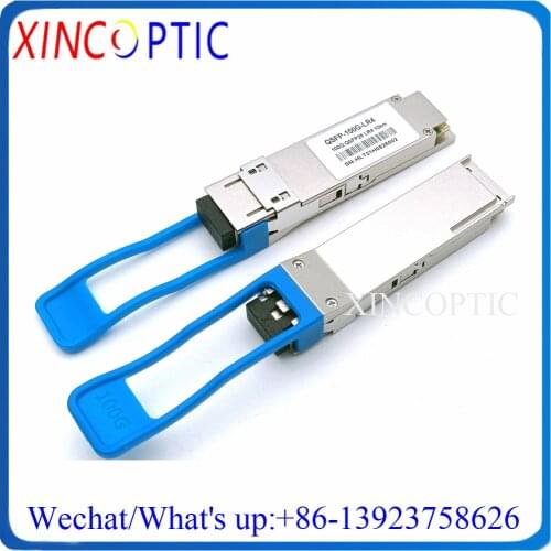 Brocade 100G-QSFP28-LR4-10KM Compatible 100G QSFP28 LR4 1310nm 10Km LC DOM LC SMF Fiber Optic Transceiver for Center Data