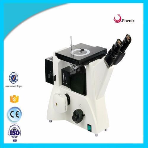 Phenix China Supplier 1000X Inverted Metallurgical Microscope with bright field objectives halogen enable contral light