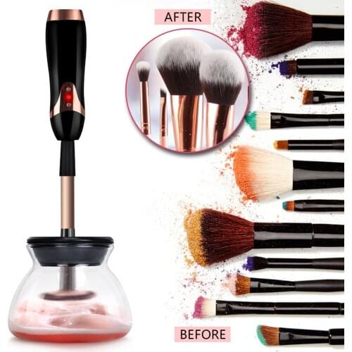 Rechargeable Fast Dry Electric Makeup Brush Dryer Cleaner Device Make up Brushes Washing Cleanser Cleaning Machine Tool