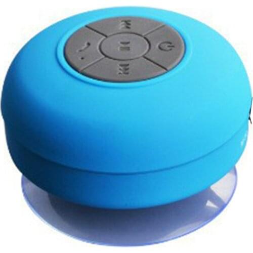 Portable Wireless IPX4 Waterproof Shower Speaker Handsfree Sucting Mic Car Bathroom Wireless Audio Transmission