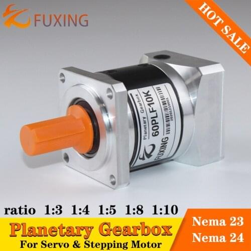 60PLF Ratio10:1 8:1 5:1 4:1 3:1 Nema 23 24 Stepping Motor 60mm 200w 400w Servo Motor Speed Reducer Precision Planetary Gearbox