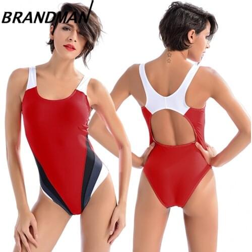 Sports swimsuit triangulation of female body to cover belly to show thin and large size to match color professional womens swim