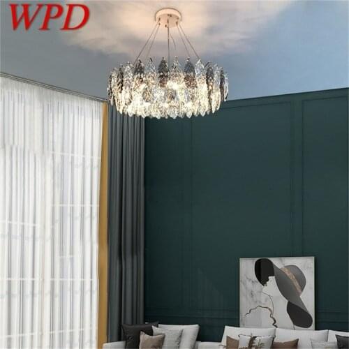 WPD Pendant Light Postmodern Luxury Crystal Lamp LED Fixture Decorative For Home Dining Room