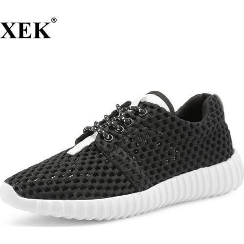 XEK 2018 Running Sneakers for Women Ladies Mesh Sneakers Female Breathable Mesh Sport Gym Shoe Athletic Outdoor Light Shoes JH41