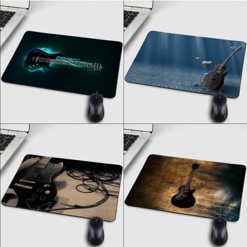 Xgz Cool Pattern for Music Lover Amateur Guitar Images Mousepad Computer Mini Pc Notebook Tabllt Gamer Gaming Mouse Pad Mat Cs