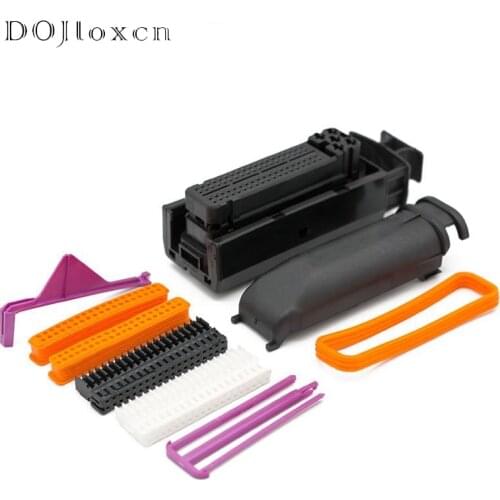 1 Set 81 Pin Way For VW ECU Automotive Tyco Female Black Connector 368376-1 Electrical Auto Wiring Plug 1J0906385C Free Shipping