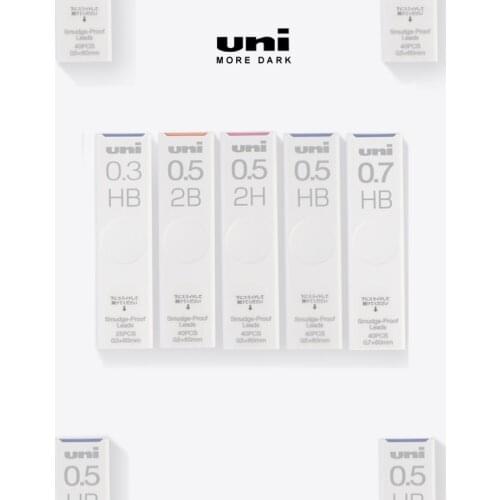 1Pc New Arrivals Japan UNI UL-S Automatic Pencil Lead Core Smudge Proof 3/0.5/7/9mm Black Lead Core