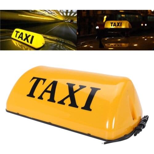 1 pcs Taxi Sign Cab Roof Top Topper Car Magnetic Sign Lamp 12V LED Light Waterproof