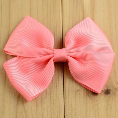 100 pcs/lot , 3.5 inch Grosgrain Bow Appliques