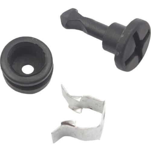 20 set Plastic clips For Volkswagen Metal Base Fixed Engine Upper Cover Hood Bonnet rubber ring Insulation fasteners