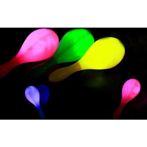 24pcs LED Luminous Flashing Cheering Maraca Glow Hand Stick Adult Concert Party Bar Supplies Props Children Birthday Toy Gift
