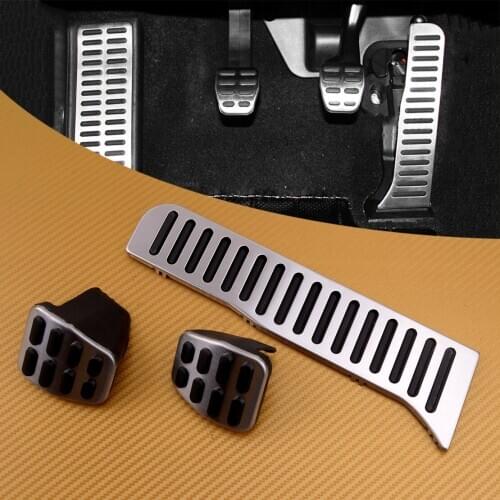 3pcs/Set Car Manual Transmission Fuel Brake Clutch Pedal Cover Left Hand Drive Fit For VW Golf Jetta MK5 MK6 CC Scirocco B6