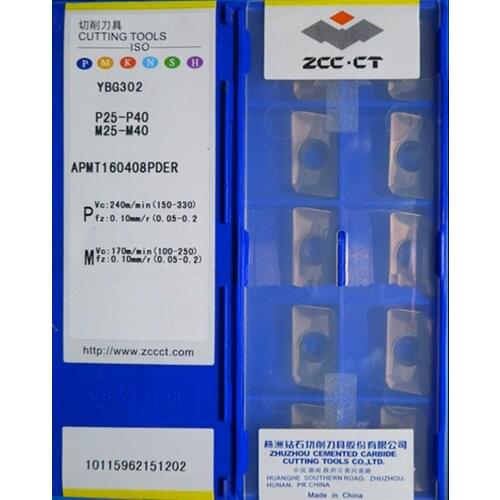 APMT1135PDR APMT160408PDER YBG302 10pcs 50pcs 100pcs 100% original Zcc.ct APMT1135 APMT1604 Carbide insert