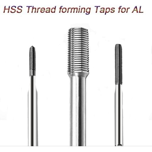 Fluteless Forming Machine Taps Metric Fine Thread Extruding HSS quick-cutting steel Extrusion Thread Forming Tap for Aluminum AL