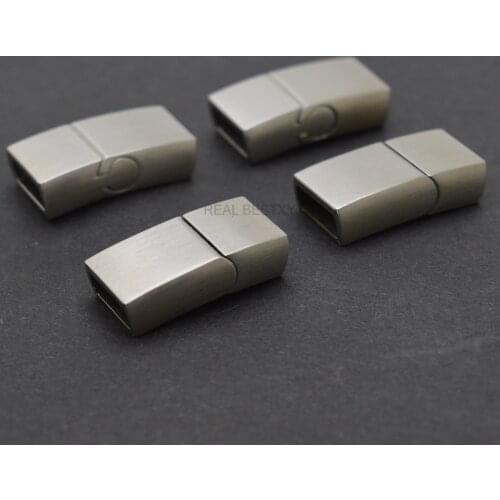 Jewelry Findings Hole Size: 8*3mm 316l Stainless Steel Leather Bracelet Magnetic Clasp DIY Jewelry Magnet Hook Wholesale Hot