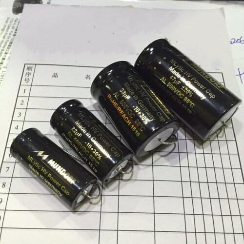C-002 Original German Mondorf Mcap 10uf 22uf 33uf 47uf 500v horizontal tube amplifier filter electrolysis