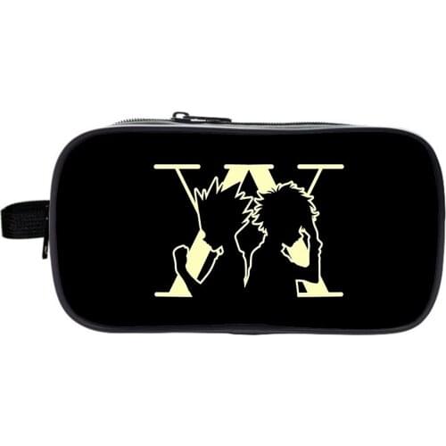 Anime Hunter X Hunter Pencil case Cartoon Pencil Bags Make Up Case For Women Kids School Supplies Stationery Boys Kids Bookbag