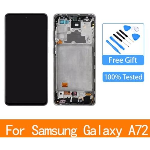 For Samsung Galaxy A72 4G display LCD touch screen digitizer Assembly With Frame For Samsung A725 replacement
