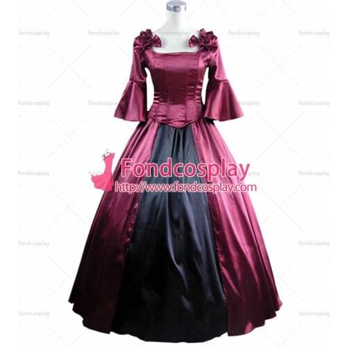 Gothic Lolita Punk Medieval Gown Violet Ball Long Evening Dress Jacket Tailor-made[CK1404]
