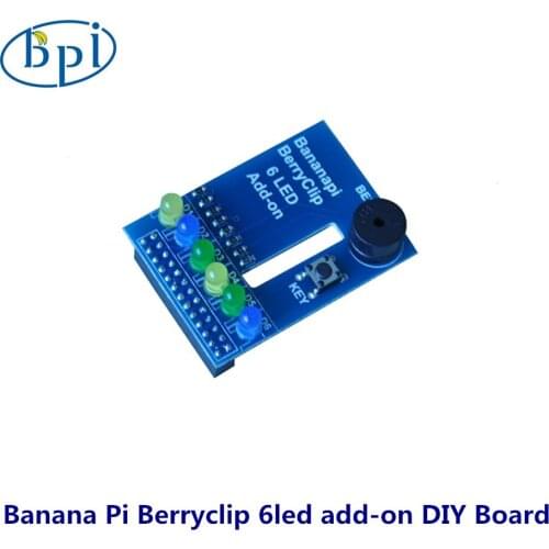 Banana Pi BerryClip 6 LED Module Python Learning Add-on Board