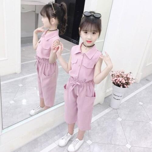2019 Children Summer Clothing 2PCS Set Toddler Kid Baby Solid Color Short Sleeve Tops T-shirt+Shorts Pants Girl Outfits Clothes