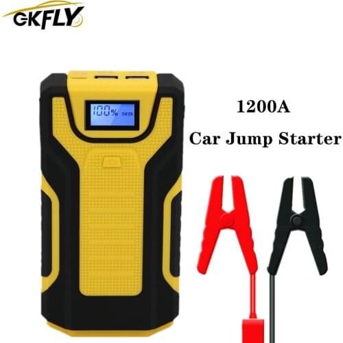 GKFLY 16000mAh Car Jump Starter Jumpstart Car Starting Device Power Bank Petrol Diesel Car Charger For Car Battery Booster