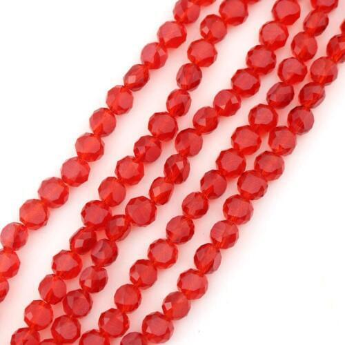 Crystal beads DIY 710PCS 8mm Colorfuls Frosted Glass Crystal Faceted Flat Round Beads Window Curtains Beads
