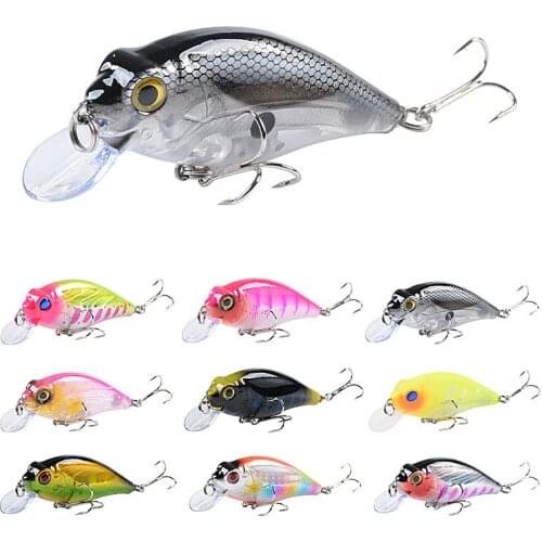 Artificial Lures Fishings Gear Luya Fake Bait Sea Bass Carp Fish Fly Fishing Crankbait Wobbler Hard Bait 1Pcs Steel Ball 3D Eyes