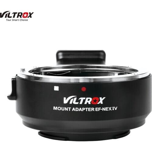 Viltrox EF-NEX IV Lens Mount Adapter Ring AF Auto Focus CDAF PDAF USB Upgrade for Canon Sony w/USB CDAF PDAF Switch