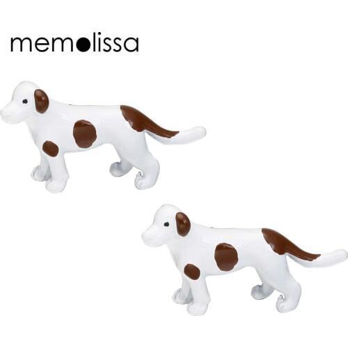 Brown Fleck Cute Small Dog Cufflinks For Mens Cuff bottons High Quality Cufflinks Fashion MeMolissa Brand Jewelry Design