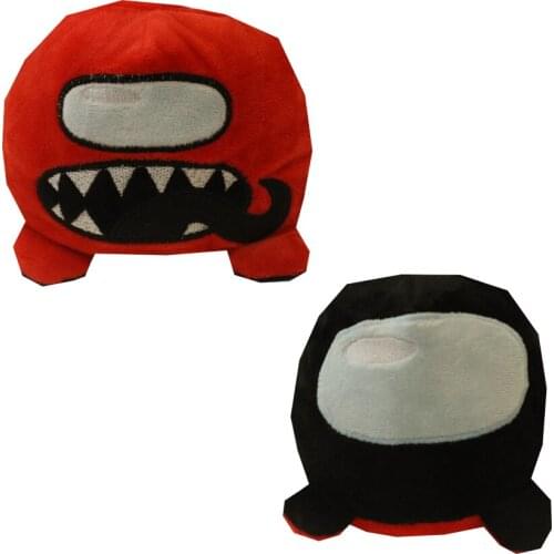 Mueco de peluche de dos caras con tapa, juguete de diferentes lados para mostrar diferentes modos, peluche de imitacin