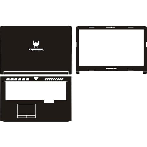 KH Laptop Sticker Skin Decal Carbon fiber Cover Protector for ACER Predator PH517-61 PH517 17.3"