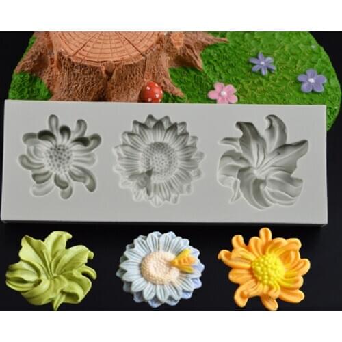 Bee Flower Silicone Molds Fondant Cakes Decorating Tools Silicone Mold Sugarcrafts Chocolate Baking Tool For Cakes Gumpaste Form