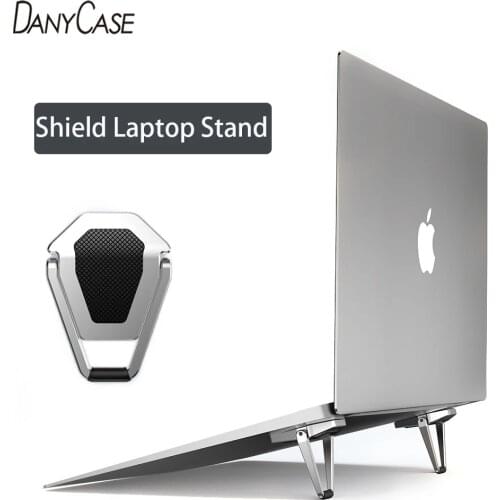 Macbook stand Shield Laptop Stand Notebook Support Portable Rubber Skid Pad Macbook Desktop Laptop Table Stand Desk Stands