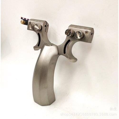 Stainless steel cannon slingshot catapult hunting stainless steel and rubber band outdoor shooting