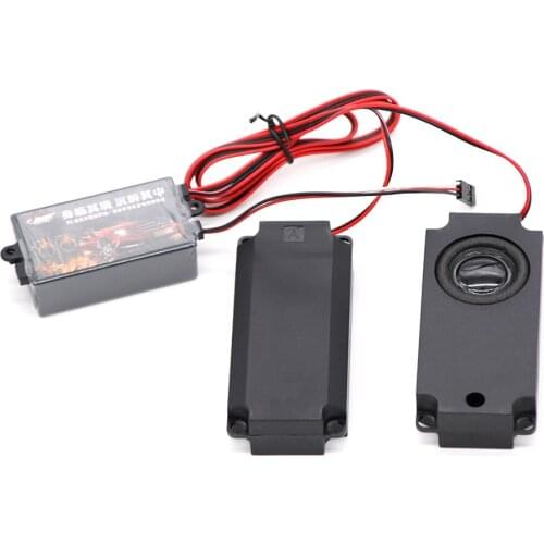 RC Car Second Generation Cool Throttle Linkage Groups Engine Sound Simulator With 2 Speakers for RC Sports Car Model Part