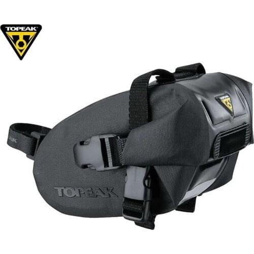 Topeak Cycling Rear Bag 3 Sizes Waterproof Bike Saddle Bag Denier Nylon Bicycle Seatpost Bag Pack for MTB Road Bike Wedge Pouch