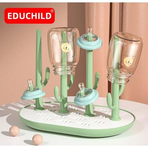Educhild Baby Bottle Drying Rack Baby Feeding Bottles Cleaning Dryer Feeding Bottle Drain Rack Baby Pacifier Feeding Cup Holder